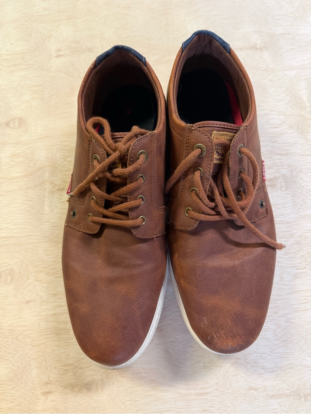 Levi’s Men’s Brown Casual Lace-Up Sneakers Size 13